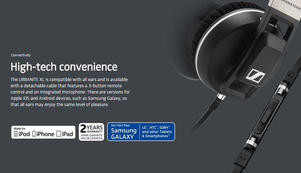 sennheiser urbanite xl ios